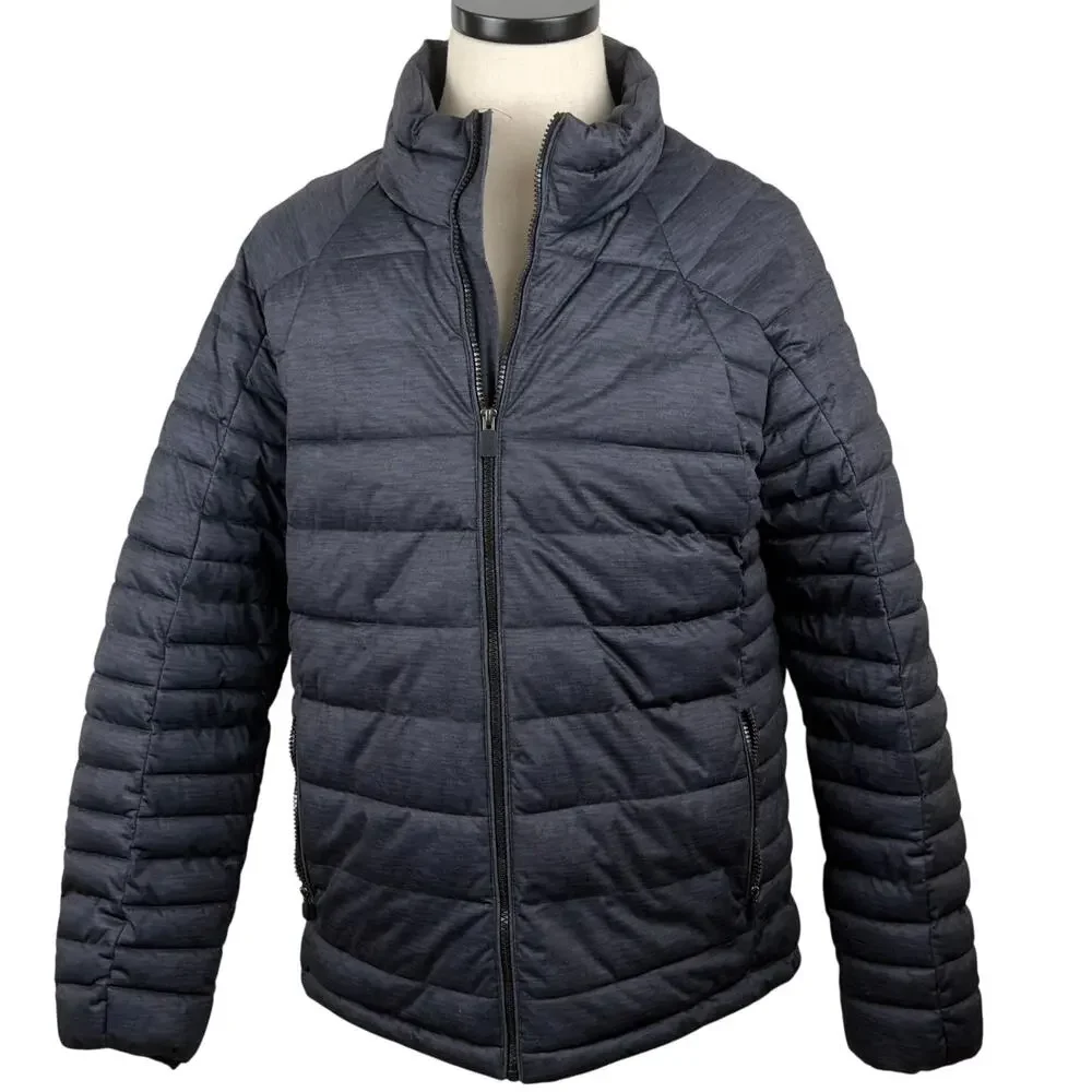 BKE Sport Buckle Quilted Puffer Full Zip Jacket  Men's Sz LRG